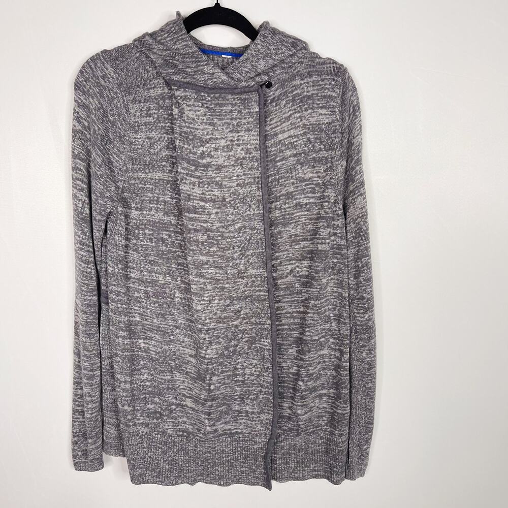 Ivivva by Lululemon Girls 12 Heather Gray Wrap Feelin Toasty Cardigan Sweater
